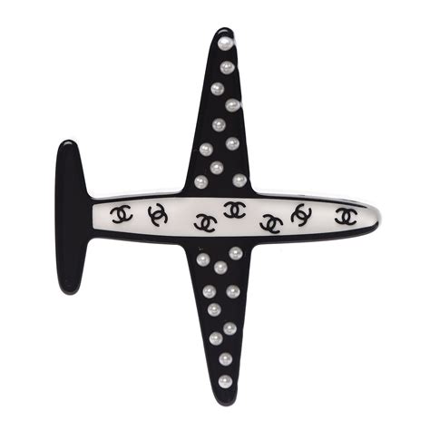 chanel airplane pin